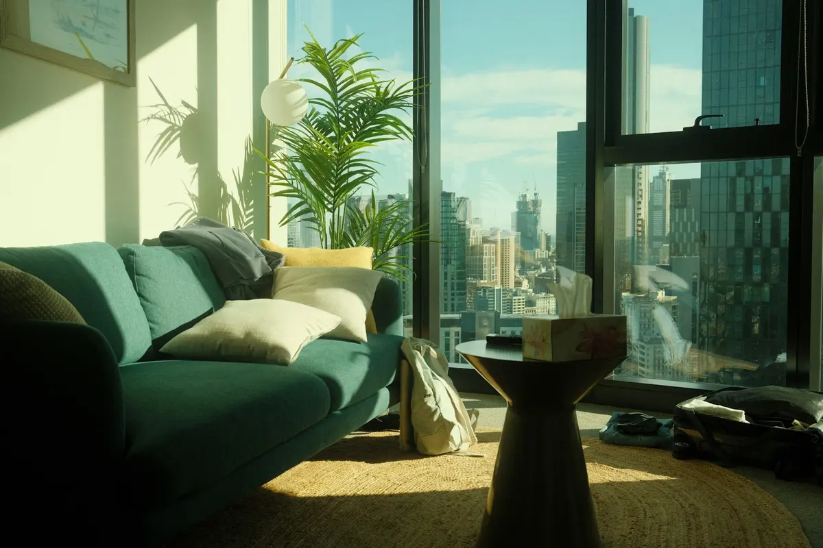 A city home with skyline views